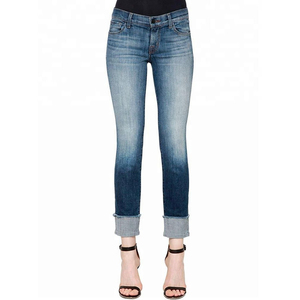 Custom Brand Skinny <b>Women</b> Long Length Denim Pants Best Selling Female Streetwear <b>Jeans</b> Pants - Product Image 1