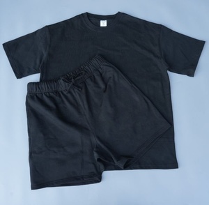 Conjunto de Camiseta y Pantalones Cortos Casuales para Hombre 2026, 100% Algodón, Tela de Felpa, Secado Rápido, Colores y Logotipos Personalizables - Product Image 3