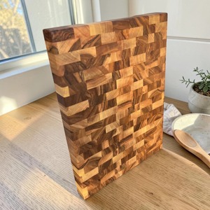 Tabla de cortar de madera de arce, diseño plegable con asa, duradera, no tóxica, sostenible, apta para lavavajillas, fácil de limpiar, forma moderna - Product Image 6