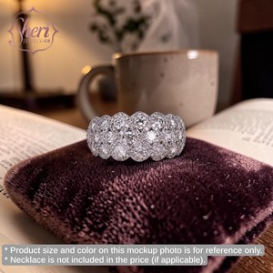 [Sheri Jewels] Anillo de Lujo de Oro Blanco Sólido de 18K con Diamante Natural de 1.78ct, Color F-G, Claridad SI1-2, Corte Brillante, para Aniversario o Fiesta - Product Image 3