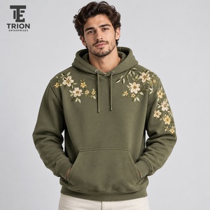 Sweat à capuche brodé pour homme, offrant un confort doux, une chaleur agréable et des broderies élégantes, idéal pour les sorties décontractées, les voyages, les week-ends et l'usage quotidien. - Product Image 1