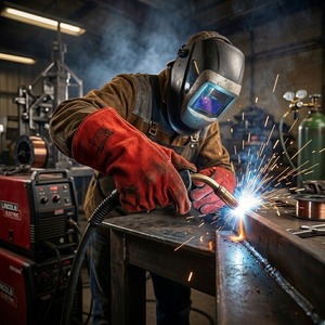 Gants de soudage en cuir de vachette haute performance, résistants à la chaleur, ignifuges et durables pour la protection industrielle et personnelle - Product Image 3