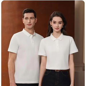 Camiseta Corta Casual de Punto con Botones Bordados, Ajuste Universal, Cómoda, Transpirable y de Secado Rápido, 100% para Hombre, Nueva Llegada 2025 - Product Image 2