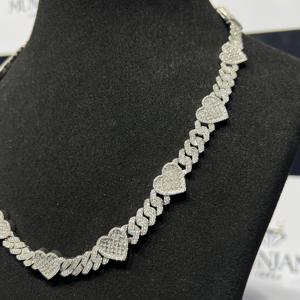 Colliers classiques vintage en argent sterling 925, chaîne cubaine, style hip-hop, luxe, moissanite certifiée IGI, pour homme et femme - Product Image 6