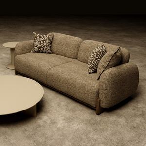 Moderno Sofá Chesterfield de Tres Plazas, Elegante y Tradicional, Tapizado en Terciopelo, con Brazos Curvos, Respaldo Acolchado y Base Giratoria para Sala de Estar - Product Image 5