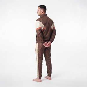 Heavyweight Men's Nylon Casual Tracksuit <b>Set</b> Drawstring <b>Jogger</b> Pants Full Sleeve Sportswear Regular <b>Size</b> Winter Suit - Product Image 4