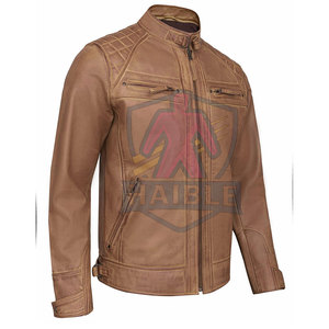 แจ็คเก็ตมอเตอร์ไซค์สำหรับผู้ชายฤดูหนาว ขายตรงจากโรงงาน รุ่นปี 2026 บริการ OEM ปรับแต่งได้ ระบายอากาศ กันน้ำ ทำจากหนัง - Product Image 4