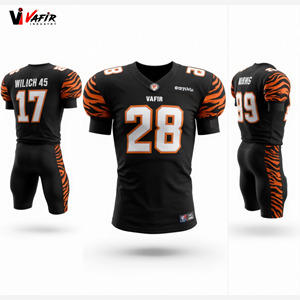 Maillot de football américain personnalisé, nouveaux designs, grandes tailles, respirant, vente en gros, impression par sublimation pour hommes - Product Image 2