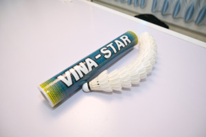Volants de badminton professionnels Vina-Star en plumes d'oie, niveau tournoi, légers, stables, haute durabilité, lot de 12 - Product Image 2