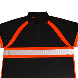 Customize Design Polyester Safety Polo Shirt His Vis Safety High Visibility Polo T Shirt Short Sleeve Men's Safety Polo Shirt - Product Image 3