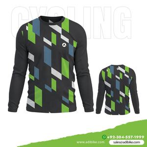 Séchage rapide respirant grande taille imprimé à manches longues t-shirts de cyclisme coupe-vent fabricants OEM pour la course de vélo - Product Image 4