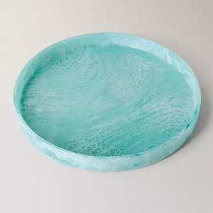Assiette de service en résine écologique de qualité supérieure, style américain, robuste, pour collations, thé, bougies, artisanat, présentoir à bijoux - Product Image 1