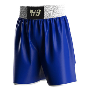 Shorts de boxe OEM de haute qualité en polyester satiné, pantalons de kickboxing, vêtements de combat personnalisés pour équipe - Product Image 1