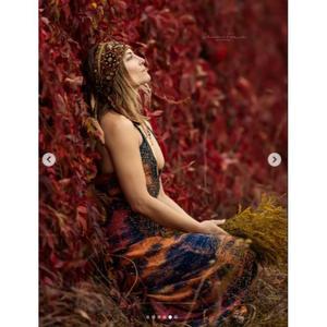 Hermoso Vestido Maxi Bohemio con Cuello Halter, Largo hasta el Suelo, Holgado, con Tirantes Finos, Estilo Veraniego, de Viscosa, para Mujer Adulta, Vestido de Fiesta Natural - Product Image 4