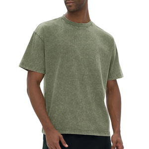 T-shirt Oversize Homme Personnalisé Fournisseur de Vêtements Tendance Fabricants de Vêtements 100% Coton Manches Courtes 280 grammes - Product Image 5