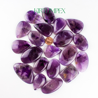 Vente chaude Naturel Trapiche Améthyste Lisse Forme Mixte Cabochon Pierre Précieuse En Vrac Pour La Fabrication De Bijoux Pierre Précieuse En Vrac De Haute Qualité