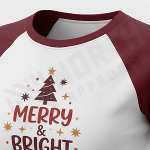 Baseball Cropped T-Shirts Knitted Fabric Raglan Sleeve Neck Slim Fit Customized Color <b>Blouse</b> Top Casual Fashion Gym Gear - Product Image 4