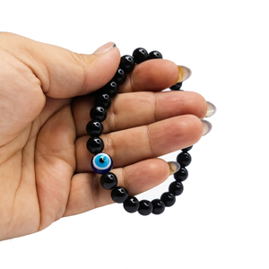 High Quality Black obsidian evil Crystal Bead Bracelet Romantic Gift Fashion Charm Jewelry for Men Women Energy Meditation - Product Image 5