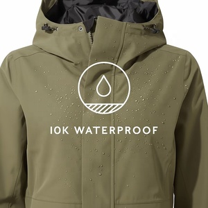 Chaqueta de Invierno Impermeable para Mujer, con Cierre, Capucha y Relleno, Abrigo Largo Transpirable de Poliéster, Resistente al Viento - Product Image 6