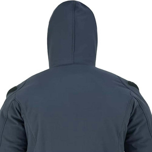 Men's Hooded Zip-Up Sweatshirt Solid Color Casual Windproof French Terry Regular Fit Winter Aramid Fiber Quick Dry - Product Image 3