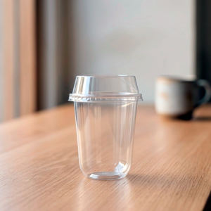 Quang Quan Transparent Disposable PP Single Wall <b>Cups</b> 12oz & 24oz 95mm Diameter for Hot/Cold Beverages Milk Tea & Juice - Product Image 1