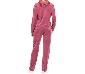 Conjunto Deportivo Rosa con Capucha para Mujer, Cierre Completo con Cremallera, Bolsillos Laterales, Transpirable, Informal, para Invierno, Peso Medio, Corte Regular - Product Image 4
