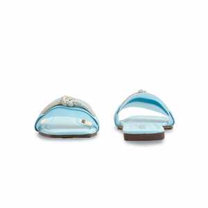 Pantoufles décontractées bleues pour femmes avec imprimés d'animaux modèle CL2036 - Product Image 2