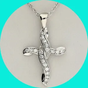 Collar con Colgante de Diamante Ovalado en Oro Blanco, Diamante Natural Certificado por GIA, Joyería Clásica para Uso Diario de Mujer - Product Image 3