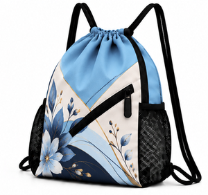 Sac à dos léger et imperméable avec cordon de serrage pour le sport, la gym, les voyages, l'école et les événements – Unisexe, tendance, pour le rangement scolaire - Product Image 1