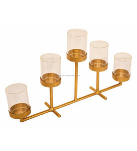 Porte-bougie en aluminium moulé artisanal moderne, couleur et taille personnalisables pour la maison, les restaurants, décoration de Noël - Meilleurs prix - Product Image 2