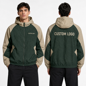 <b>Packable</b> Mens Windbreaker <b>Jacket</b> Custom Wholesale Colorblock Ripstop Ventilated Weatherproof Athletic Urban Daily Corporate Club - Product Image 4