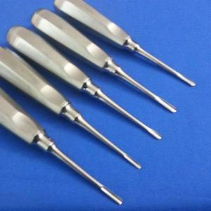 Kit d'instruments d'extraction dentaire manuels professionnels en acier inoxydable réutilisable : forceps, élévateurs, sondes, miroir, explorateur - Product Image 4