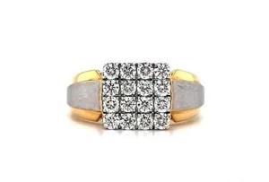 แหวนเพชรโมอิสซาไนต์แบบฝังเงินแท้ 925 ดีไซน์หรูหรา สไตล์ฮิปฮอป สำหรับผู้ชาย รับสั่งทำขายส่ง - Product Image 2