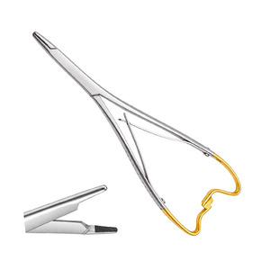 Porte-aiguille Olsen Mathieu Hegar 6.5 en carbure de tungstène, instrument chirurgical - Product Image 2
