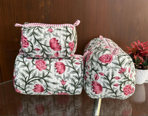 Wholesale <b>Large</b> Cotton Quilted Block Printed <b>Wash</b> <b>Bag</b> Ideal Gift Handmade Toiletry <b>Bag</b> Cosmetic <b>Bag</b> Block Print for Travel - Product Image 3