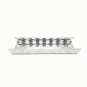 Canaux de câblage en acier perforé de type cheminée pour usage industriel avec hauteur de rail latéral de 50 à 200 mm et plusieurs finitions de surface - Product Image 2