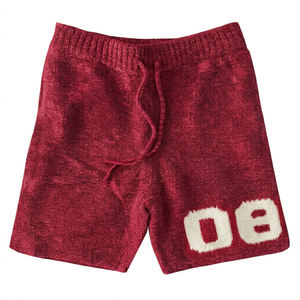 Shorts en mohair OEM de luxe, style streetwear, en mélange de laine pelucheuse, marque privée, fournisseur mondial, usine - Product Image 4