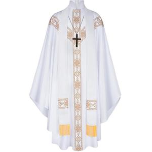 Vestimentas de Iglesia Bordadas Personalizadas de Primera Calidad para Coros, Vestimentas de Sacerdote Hechas a Medida con Tela de Seda de Alta Calidad - Product Image 5