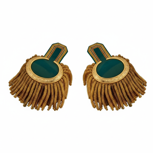 Épaulettes brodées sur mesure de haute qualité avec franges et tresses classiques pour équipement de défense personnelle en ligne - Product Image 6