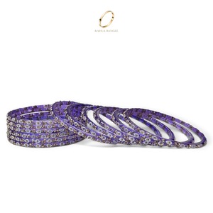 Magnifiques bracelets en verre kashmiri traditionnels à coupe émeraude en forme de goutte de pluie pour femmes, bijoux ethniques indiens pour mariage - Product Image 1
