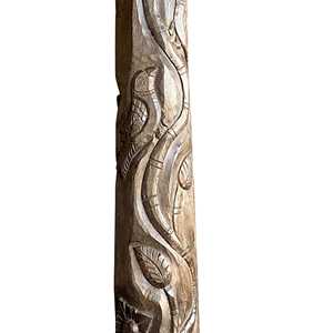 Columna Decorativa Tallada a Mano en Madera de Teca Sólida de Estilo Indio Vintage para Proyectos de Templos, Villas y Hoteles |   Mix Match 1 Contenedor - Product Image 2