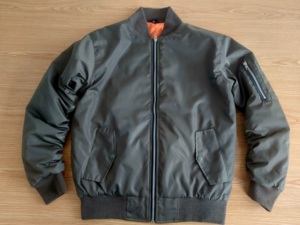 Custom Front Satin <b>Bomber</b> <b>Jacket</b> for Men <b>Women</b> <b>Lightweight</b> Breathable Eco-Friendly OEM Logo Custom Style High Quality - Product Image 3