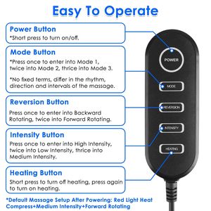 Masseur de pieds Shiatsu avec chaleur, 3 modes et 3 niveaux d'intensité, cadeau pour maman, papa ou personne bien-aimée, machine de massage des mollets, des cuisses et des bras - Product Image 6