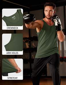 Camiseta sin mangas Signature para hombre, tejido suave, transpirable, cómoda, ligera, textura fresca, uso diario, corte moderno, construcción duradera - Product Image 5