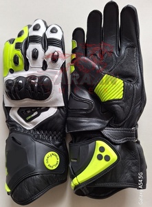 High <b>Performance</b> Motorcycle Racing Gloves Armored Knuckle Leather Track Riding Gloves Full Finger <b>Protective</b> Biker Gear OEM - Product Image 2