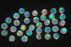 3mm Brilliant Cut Faceted Natural Ethiopian Opal Gemstone Multi <b>Fire</b> Opal Color Play for Jewelry Making HASNAIN <b>GEMS</b> Direct - Product Image 2