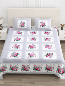 Juego de Ropa de Cama de Algodón con Estampado Floral Artesanal, 300 Hilos, 1.8m, Resistente a la Decoloración, para Todas las Temporadas - Product Image 1