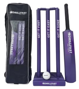 Ensemble de cricket de plage/arrière-cour avec logo personnalisé en plastique de haute qualité et emballé dans un sac de transport en nylon imprimé personnalisé - Product Image 3