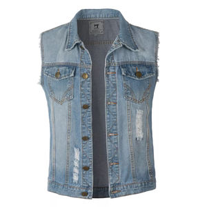 เสื้อกั๊กยีนส์ผู้ชายระบายอากาศได้ดี รุ่นใหม่ล่าสุด คุณภาพสูง 100% ราคาคุ้มค่า ดีไซน์ใหม่ล่าสุดจาก Haus Industries - Product Image 4