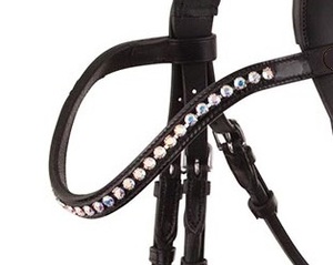 Ensemble de sellerie en cuir imperméable pour chevaux, avec têtière et rênes, personnalisable OEM, durable et coloré, fournisseur d'équipement d'équitation en gros - Product Image 3